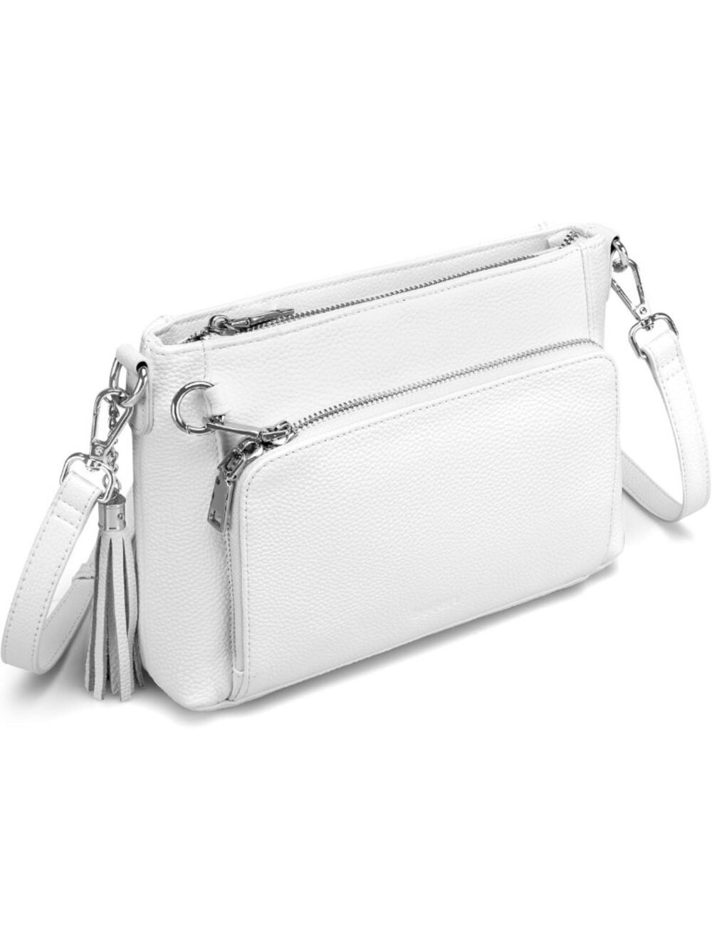 Genuine Leather Anti-Theft Crossbody Bag for Women with Built-in Wallet, Stylish